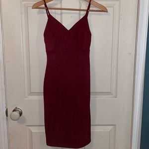 velvet red dress